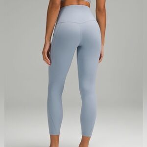 Lululemon align HR 25” with pockets concrete blue size 6